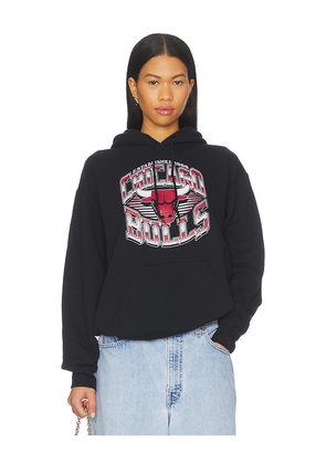 Junk Food Bulls Chrome Lines Hoodie in Black. Size L. Also in M, S, XL/1X, XS.