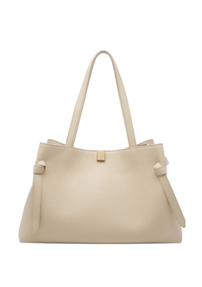 Yuzefi Gyoza pebble-grain shoulder bag - Neutrals