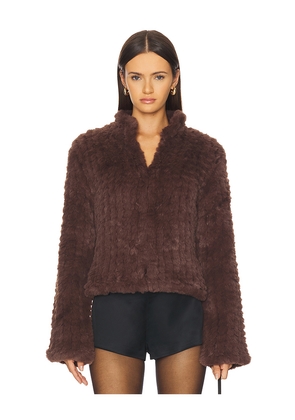 HEARTLOOM Deline Jacket in Brown. Size L. Also in M, XL, XS.