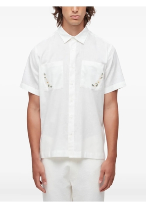 Osklen MC daisy-embroidered shirt - White