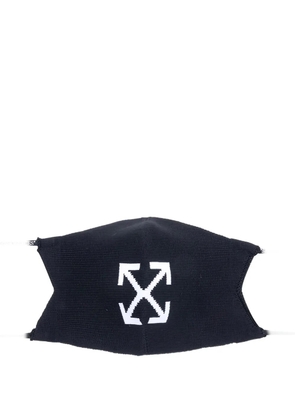 Off-White Arrow-knit face mask - Black