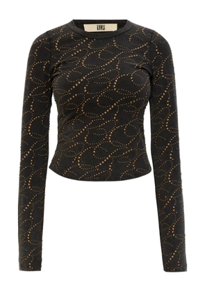 KNWLS Cally studded top - Black