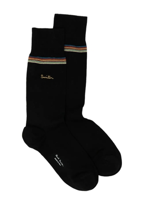 Paul Smith logo-embroidered socks - Black