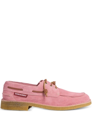 DSQUARED2 laced neoclassic boat shoes - Pink