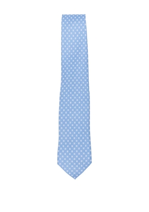 BIGI MILANO patterned silk tie - Blue