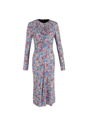 Isabel Marant Vintage paisley-pattern midi dress - Blue