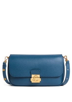 Coccinelle mini logo-plaque shoulder bag - Blue