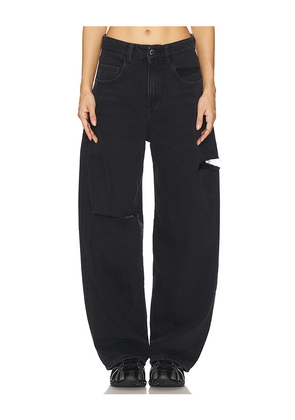 Icon Denim Poppy Wide Leg Jeans in Black. Size 24. Also in 25, 26, 27, 28.