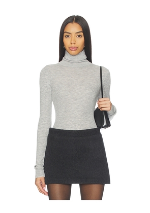 Favorite Daughter Amelia Long Sleeve Top in Grey. Size L. Also in M, S, XL, XS.