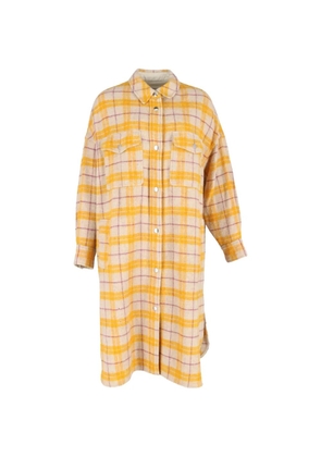 Isabel Marant Vintage Fontia checked buttoned coat - Neutrals