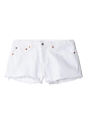 RE/DONE x Levi's frayed-hem denim shorts - White