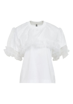 Noir Kei Ninomiya ruffled T-shirt - White