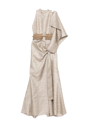 Saiid Kobeisy brocade dress - Neutrals