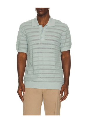 Frescobol Carioca Vidal Buttoned Polo in Baby Blue. Size L. Also in M, S, XL/1X, XXL/2X.