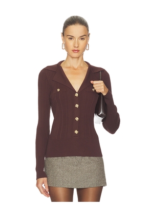 Generation Love Anira Rib Top in Brown. Size L. Also in M, S, XS.