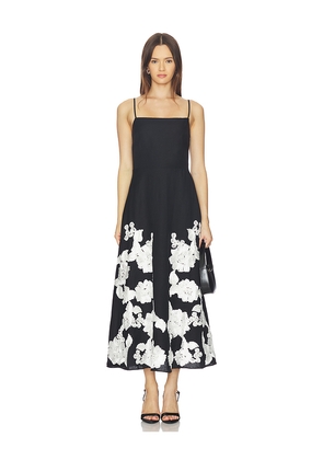 SIMKHAI Annabella Midi Dress in Black. Size L. Also in M, XS.