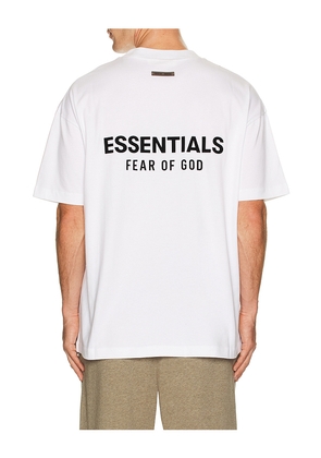 Fear of God ESSENTIALS Classic Short Sleeve Tee in White. Size L. Also in M, XL/1X, XXL/2X.
