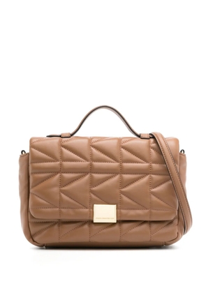 Karl Lagerfeld K/kuilt crossbody bag - Brown