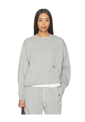 HOMMEgirls X Fruit Of The Loom Crewneck Sweatshirt in Light Grey. Size M. Also in S, XS.