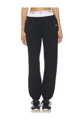 HOMMEgirls X Fruit Of The Loom Boxer Sweatpants in Black. Size L. Also in M, S, XS.