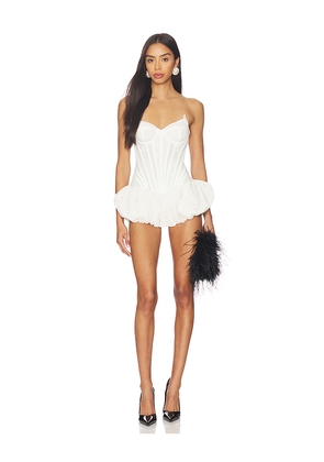 GIUSEPPE DI MORABITO Corset Dress in White. Size 36. Also in 38, 42.