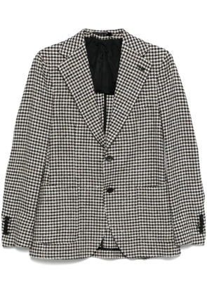 Tagliatore gingham check-pattern blazer - Black