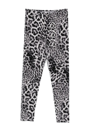 Norma Kamali leopard-print leggings - Black