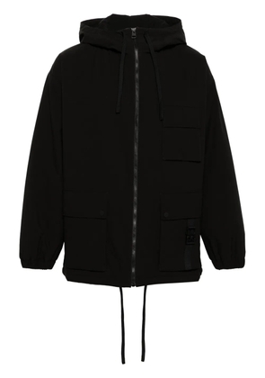 HUGO ripstop hooded cargo jacket - Black
