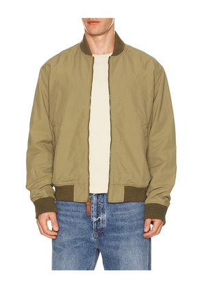 Faherty Military Bomber Jacket in Olive. Size L. Also in S, M, XL/1X.