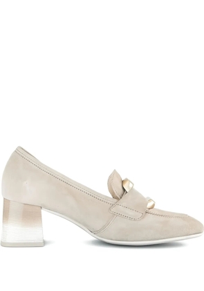 GABOR suede block-heel pumps - Neutrals