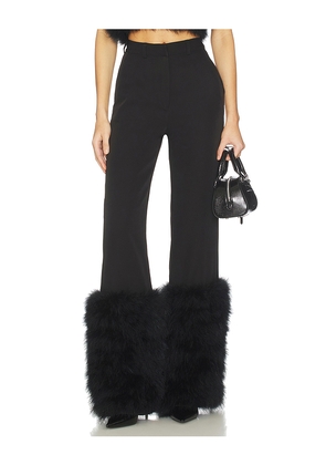 GIUSEPPE DI MORABITO Feather Pant in Black. Size 36. Also in 38, 40, 42, 44.