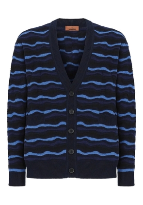 Missoni wave-pattern cardigan - Blue