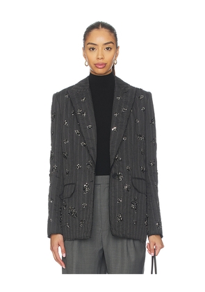 SIMKHAI Murphy Blazer in Charcoal. Size 0. Also in 2, 4, 6, 8.