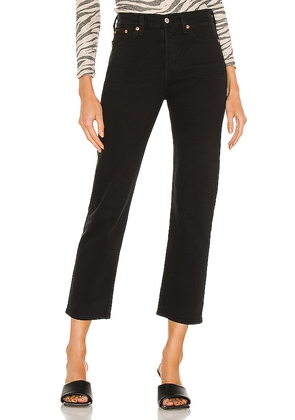 LEVI'S Wedgie Straight Ankle Jeans in Black. Size 24. Also in 25, 26, 27, 28, 29, 30.