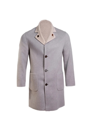 Kiton reversible cashmere coat - Grey