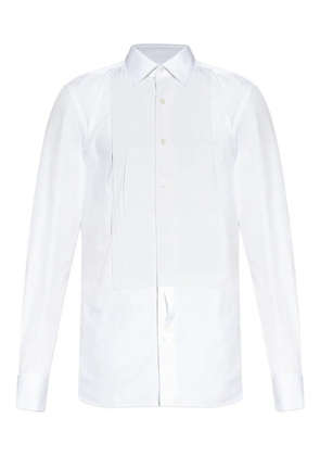 TOM FORD pleated-front shirt - White