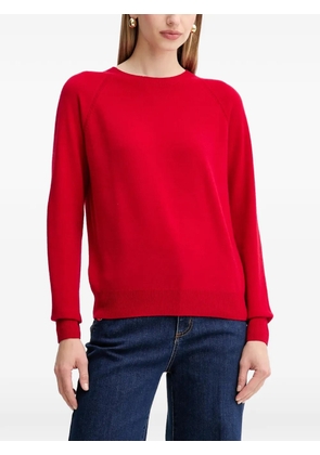 FRACOMINA crew neck long-sleeve sweater - Red