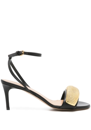 JW Anderson Poppy 70mm leather sandals - Gold