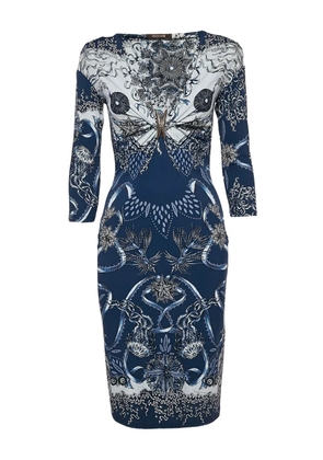 Roberto Cavalli Vintage printed bodycon dress - Blue