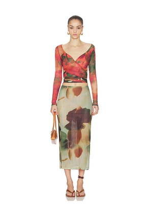 Free People x REVOLVE Valentin Reversible Set in Orange. Size L. Also in M, S, XL, XS.