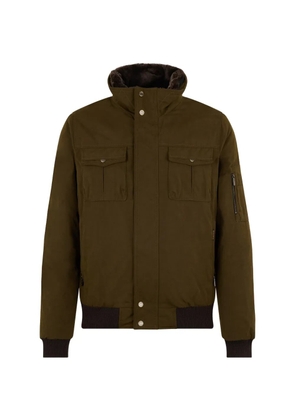 Moorer pocket buttoned bomber jacket - Brown