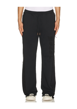 Honor The Gift Denim Sweatpant in Black. Size M. Also in S, XL/1X, XXL/2X.