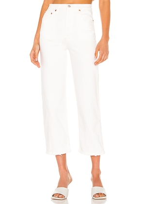 LEVI'S Ribcage Straight Ankle Jeans in White. Size 26. Also in 25, 27, 28, 29, 30, 31, 32.