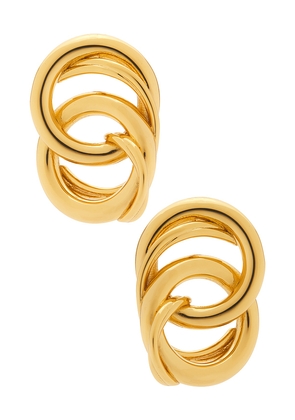 Galley Los Angeles Jules Earrings in Metallic Gold.
