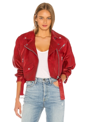 LAMARQUE X REVOLVE Dylan Jacket in Red. Size L. Also in M, S, XS.