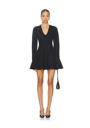 fleur du mal Knit Corset Dress With Underbust Detail in Black. Size L. Also in M, S, XS.