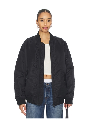 FRAME X Amelia Gray The Smoke Bomber in Black.