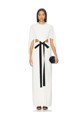 SIMKHAI Annette Cape Gown in Ivory. Size 0. Also in 2, 4, 8.
