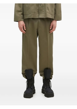 Neighborhood pleated-front trousers - Green