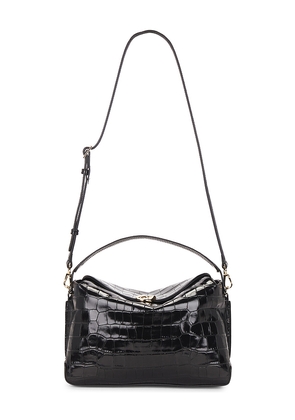Flattered Hanna Grande Top Handle Bag in Black.
